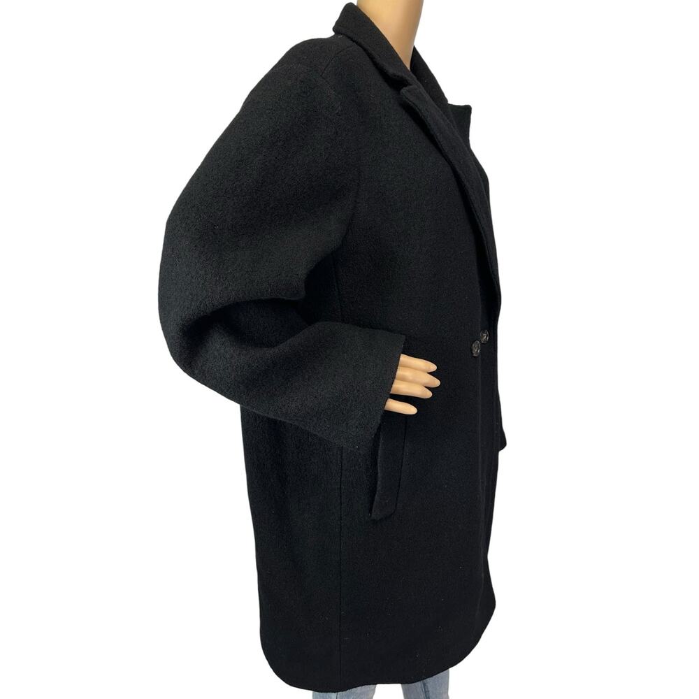 J. Crew Daphne Topcoat in Pure Italian Boiled Wool Black BM955 Plus Size 22 - Picture 6 of 14